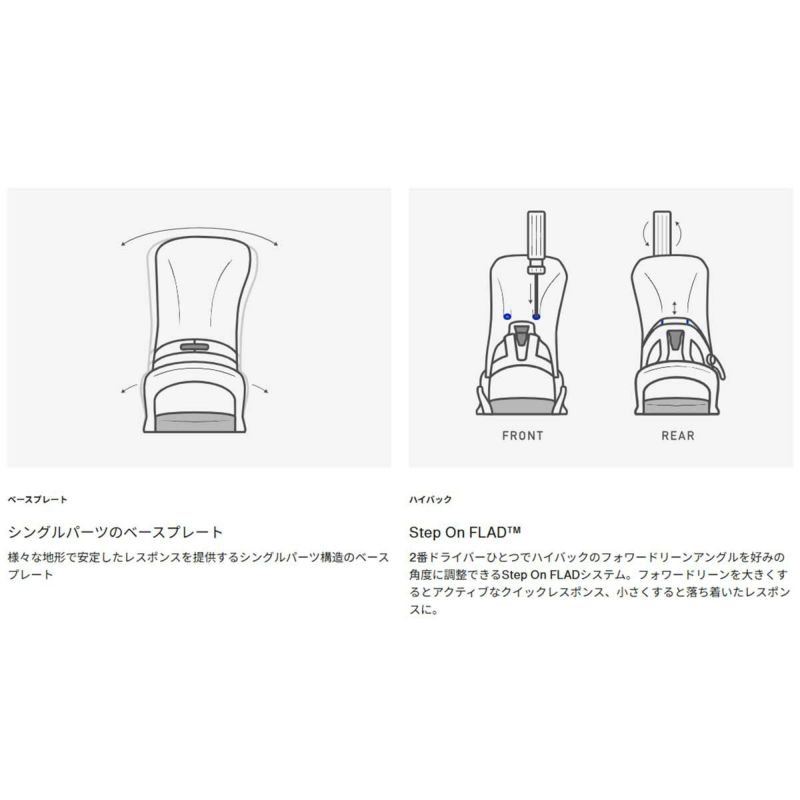 バートンBURTONスノボースノボスノーボードバインディングビンディングStepOn(R)Re:Flex172831-2526メンズ男性25-26