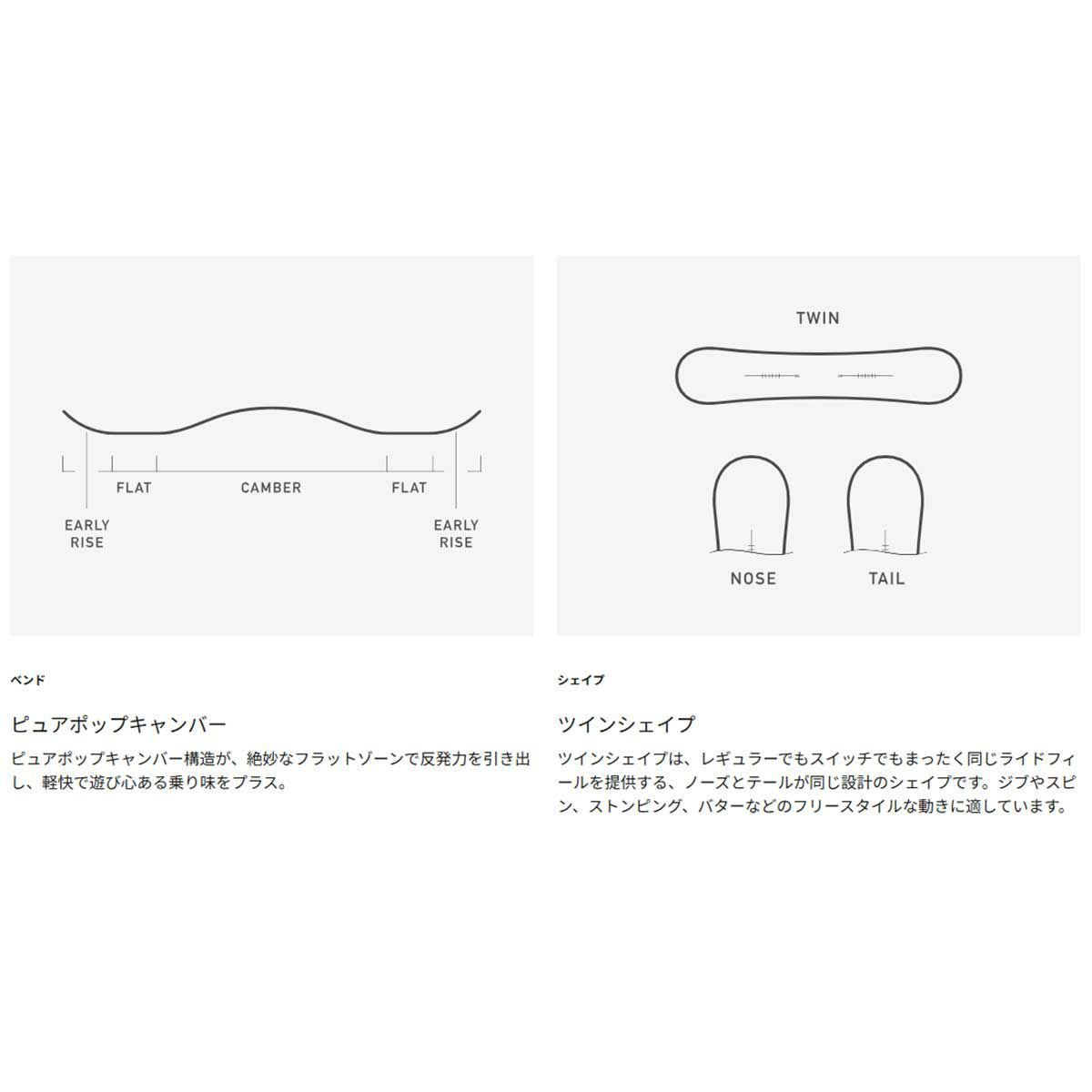 バートンBURTONスノボースノボスノーボード板イェーセイヤーキャンバーオールマウンテン132221レディース女性25-26