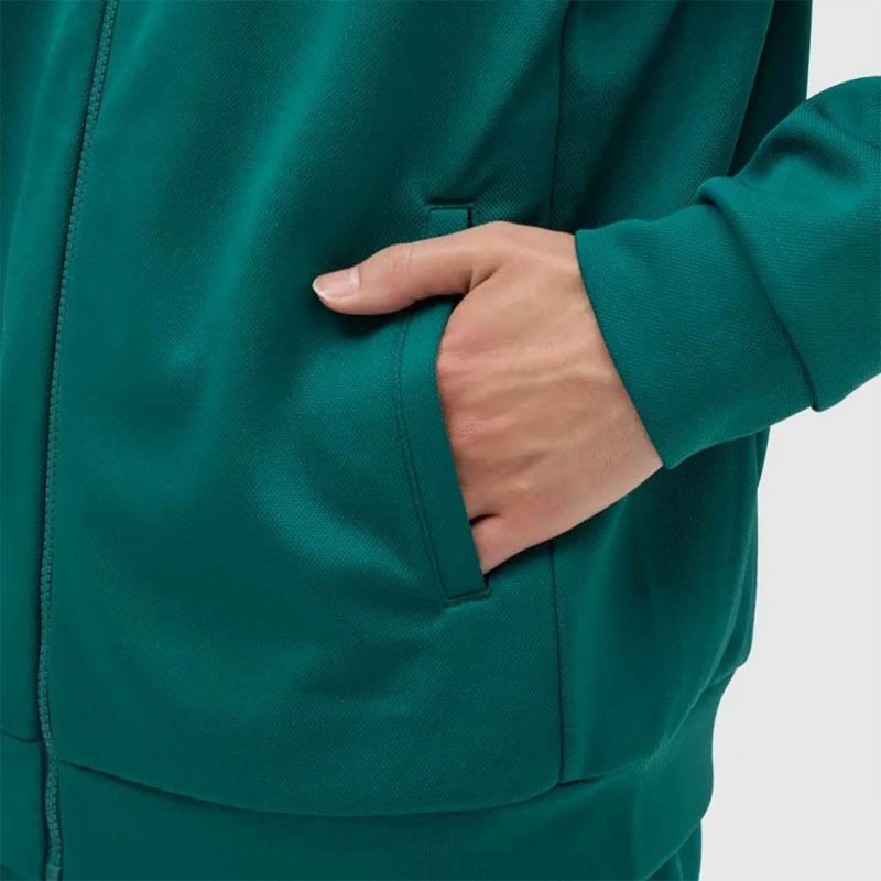 デサントDESCENTEジムフィットネスヨガウェアアウタージャケット鹿の子ジャージジャケットST5FJG10Mメンズ男性25FA秋冬