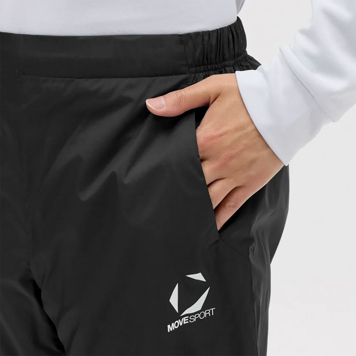 デサントDESCENTEジムフィットネスヨガウェアボトムスロングパンツ長ズボンウィンドブレーカーパンツST5FPZT0Mメンズ男性25FA秋冬