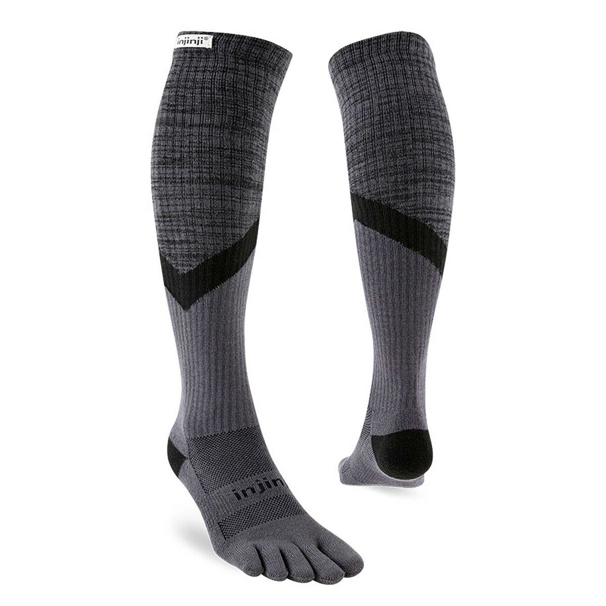 インジンジinjinjiランニングソックス靴下トレイルミッドウェイトオーバーザカフ213190-GNTメンズレディースユニセックス25FA秋冬