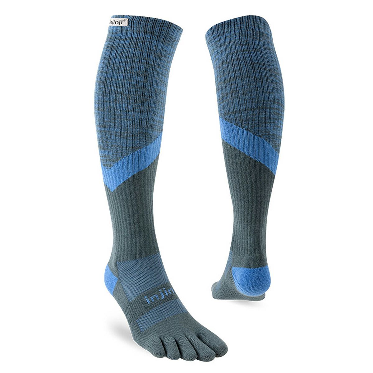 インジンジinjinjiランニングソックス靴下トレイルミッドウェイトオーバーザカフ213190-STOメンズレディースユニセックス25FA秋冬