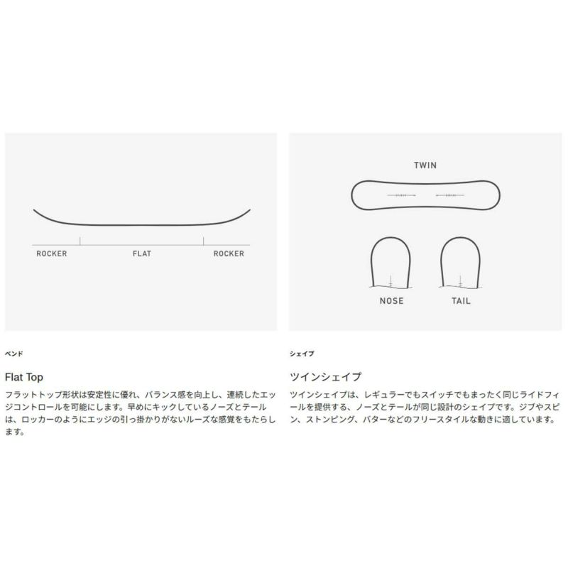 バートンBURTONスノボースノボスノーボード板カルチベーターFlatTopオールマウンテン302891メンズ男性25-26