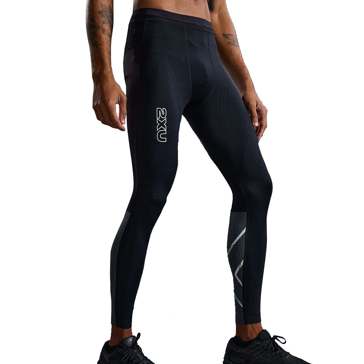 2XUツータイムズユーランニングウェアボトムスインナースパッツレギンスライトスピードリアクトコンプレッションタイツLightSpeedReactCompressionTightsMA7049B-BLKWRFメンズ男性25FA秋冬