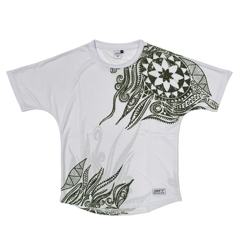 ジンガーJINGERランニングウェア半袖TシャツルーズフィットドルマンJ-1047-WHTメンズレディースユニセックス25FA秋冬