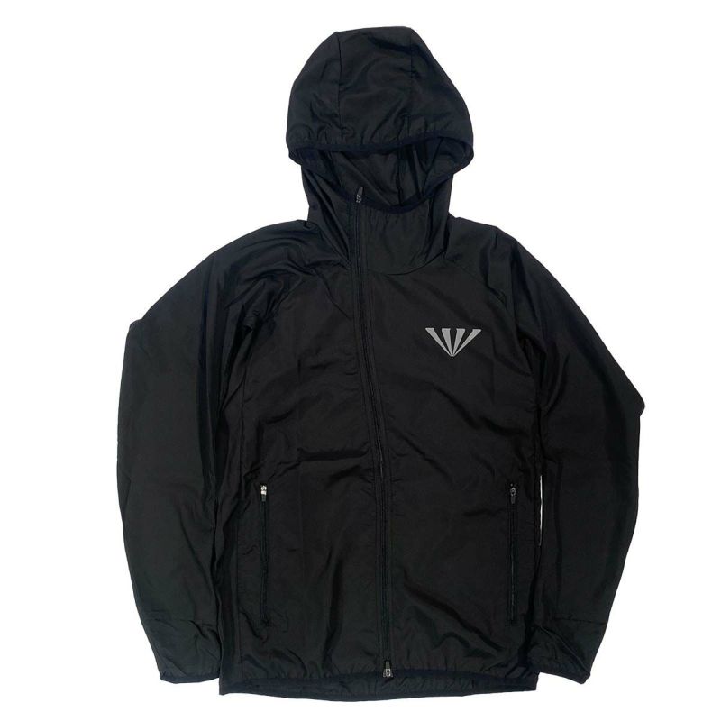 ジンガーJINGERランニングウェアアウタージャケットフーデットランニングジャケットJ-3009-BLKメンズレディースユニセックス25FA秋冬