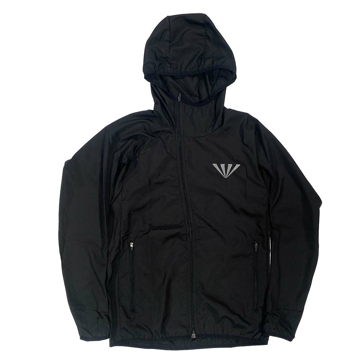 ジンガーJINGERランニングウェアアウタージャケットフーデットランニングジャケットJ-3009-BLKメンズレディースユニセックス25FA秋冬