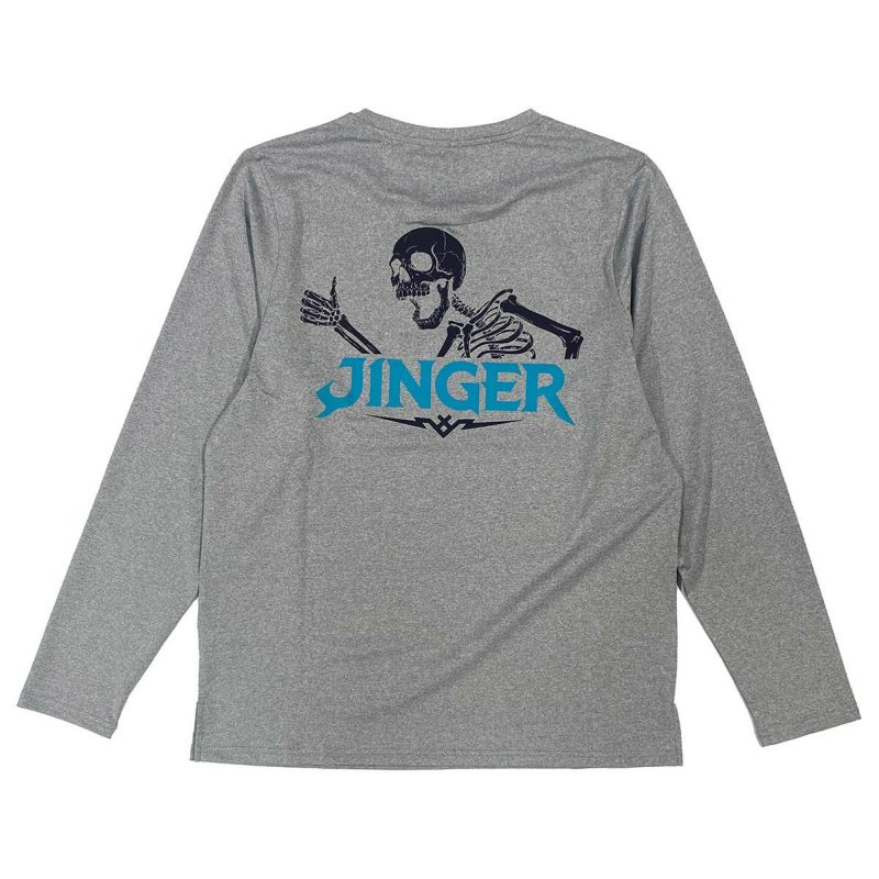 ジンガーJINGERランニングウェア長袖TシャツロンTランニングロングスリーブTシャツJ-5011-GRYメンズレディースユニセックス25FA秋冬