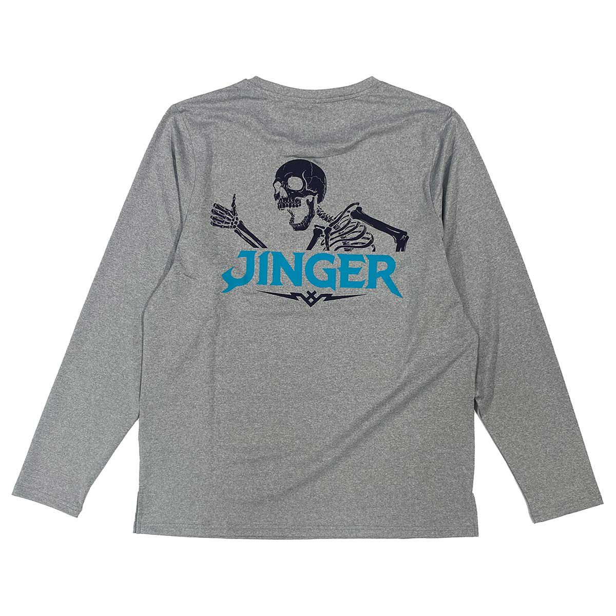 ジンガーJINGERランニングウェア長袖TシャツロンTランニングロングスリーブTシャツJ-5011-GRYメンズレディースユニセックス25FA秋冬