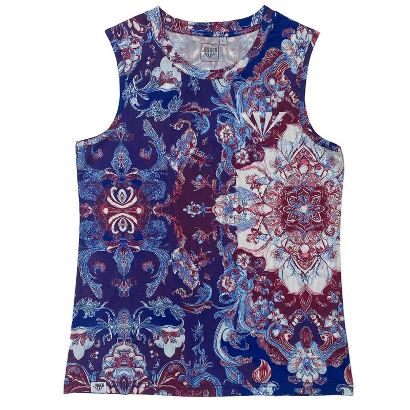 ジンガーJINGERランニングウェアノースリーブタンクトップノースリーブシャツJF-6023-PPLレディース女性25FA秋冬