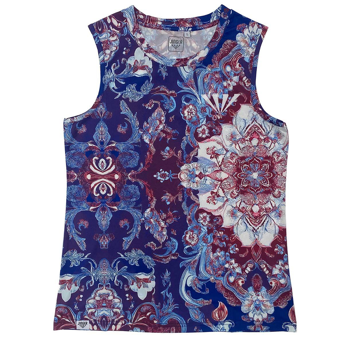 ジンガーJINGERランニングウェアノースリーブタンクトップノースリーブシャツJF-6023-PPLレディース女性25FA秋冬