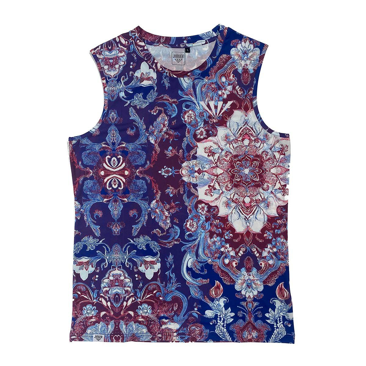 ジンガーJINGERランニングウェアノースリーブタンクトップノースリーブシャツJM-6023-PPLメンズ男性25FA秋冬