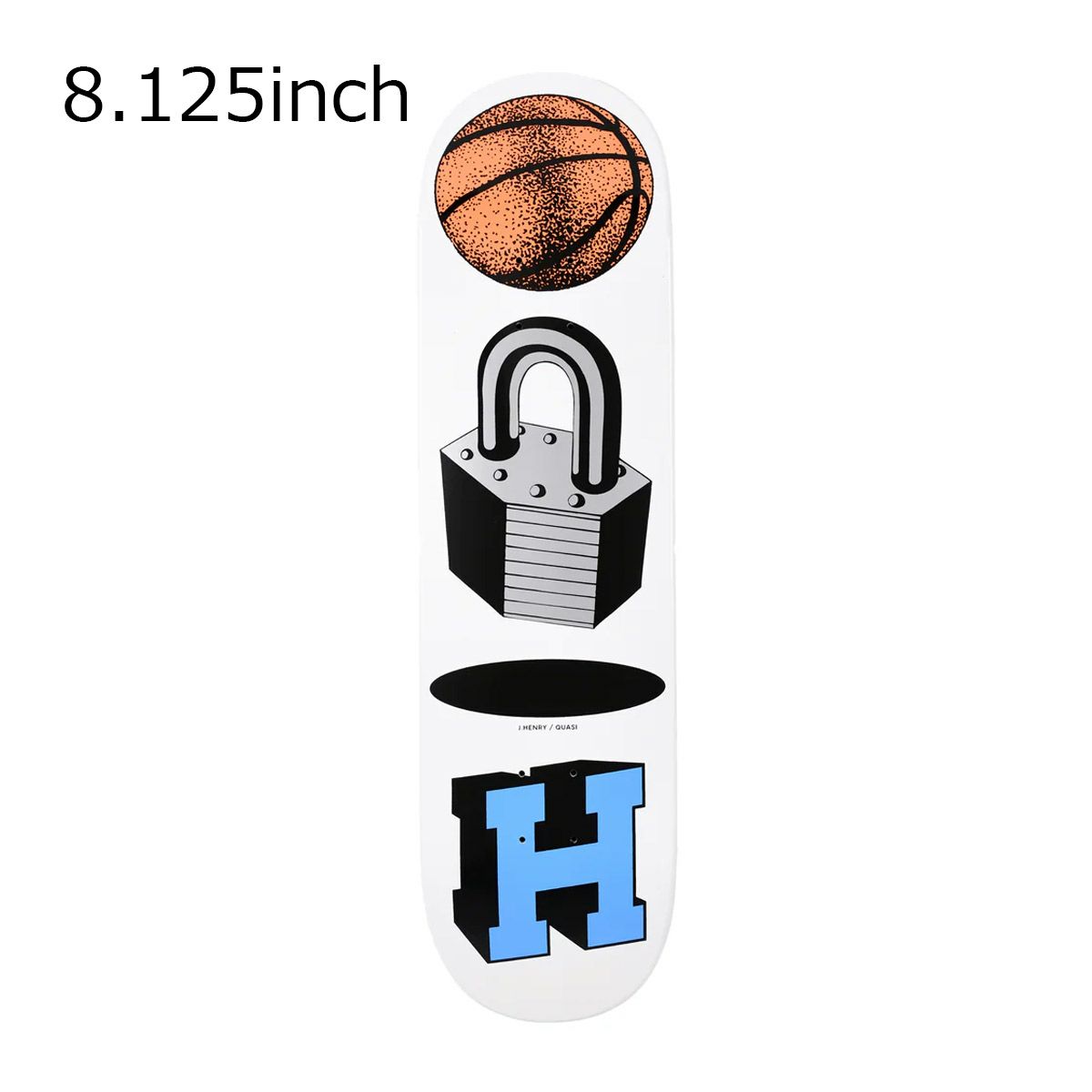 クアジQUASIスケボースケートボードデッキ板HenryLocked-FillDip8.12517411K430071