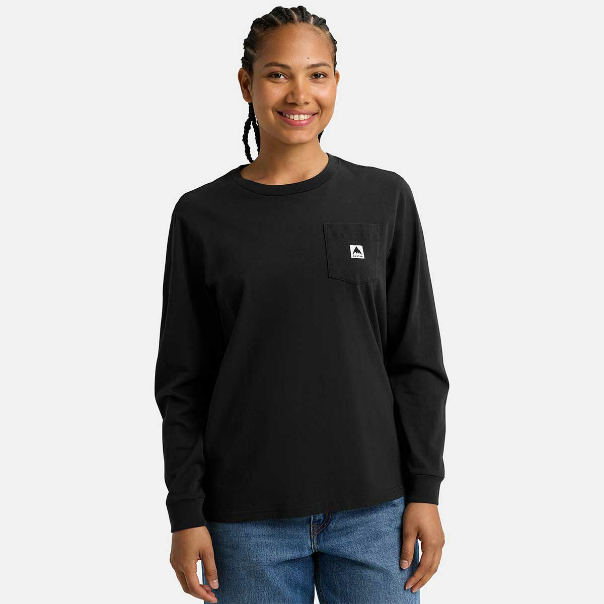 バートンエーケーBURTON【ak】スノボースノボスノーボードウェア長袖TシャツロンTコルファックスロングスリーブTシャツ203931-TRUEBLACKメンズレディースユニセックス25-26