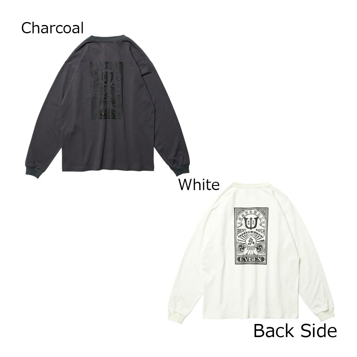 エビセンEVISENスケボースケートボードウェア長袖TシャツロンTベストマッチポケットロングスリーブティーBESTMATCHPOCKETLSTEE25FW-T03メンズレディースユニセックス25FA秋冬