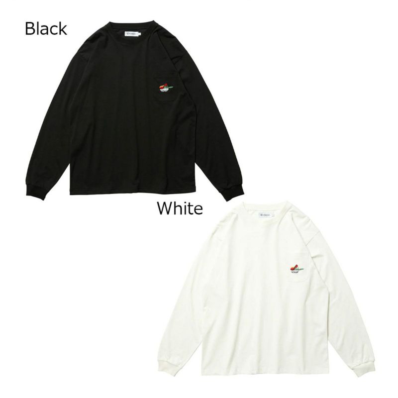 エビセンEVISENスケボースケートボードウェア長袖TシャツロンTニュースシポケットロングスリーブティーNEWSUSHIPOCKETLSTEE25FW-T04メンズレディースユニセックス25FA秋冬