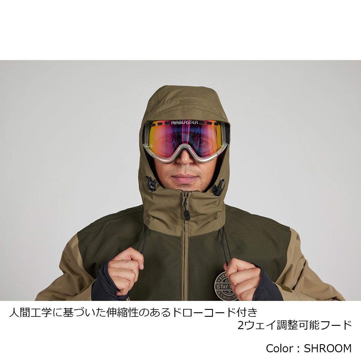 エアブラスターAIRBLASTERスノボースノボスノーボードウェアジャケットTRENCHOVERJACKETAB26MJKT-1014メンズ男性25-26