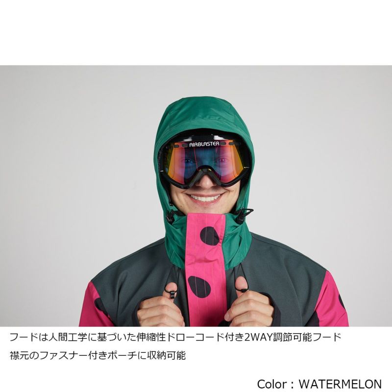 エアブラスターAIRBLASTERスノボースノボスノーボードウェアビブパンツつなぎFREEDOMSUITAB26MSUI-1224メンズ男性25-26