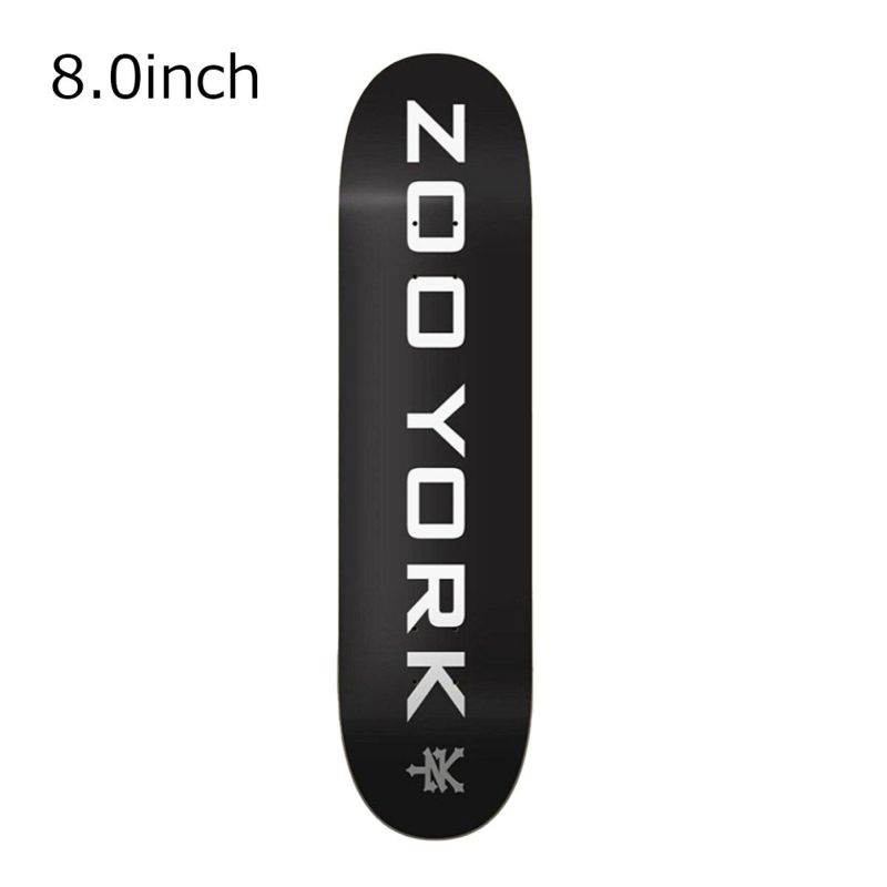 ズーヨークZOOYORKスケボースケートボードデッキ板OG95LOGOBLOCK8.0ZY01040800M