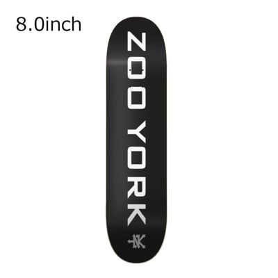 ズーヨークZOOYORKスケボースケートボードデッキ板OG95LOGOBLOCK8.0ZY01040800M