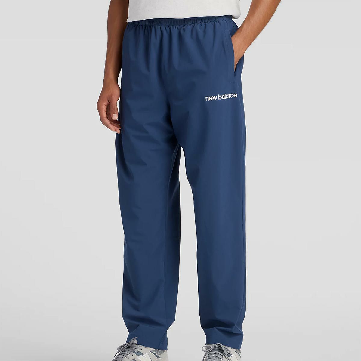 ニューバランスNewBalanceジムフィットネスヨガウェアボトムスロングパンツ長ズボンMeshLinedWovenTrackPantAMP53171-NNYメンズ男性25FA秋冬