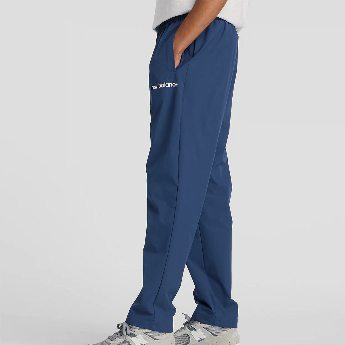 ニューバランスNewBalanceジムフィットネスヨガウェアボトムスロングパンツ長ズボンMeshLinedWovenTrackPantAMP53171-NNYメンズ男性25FA秋冬