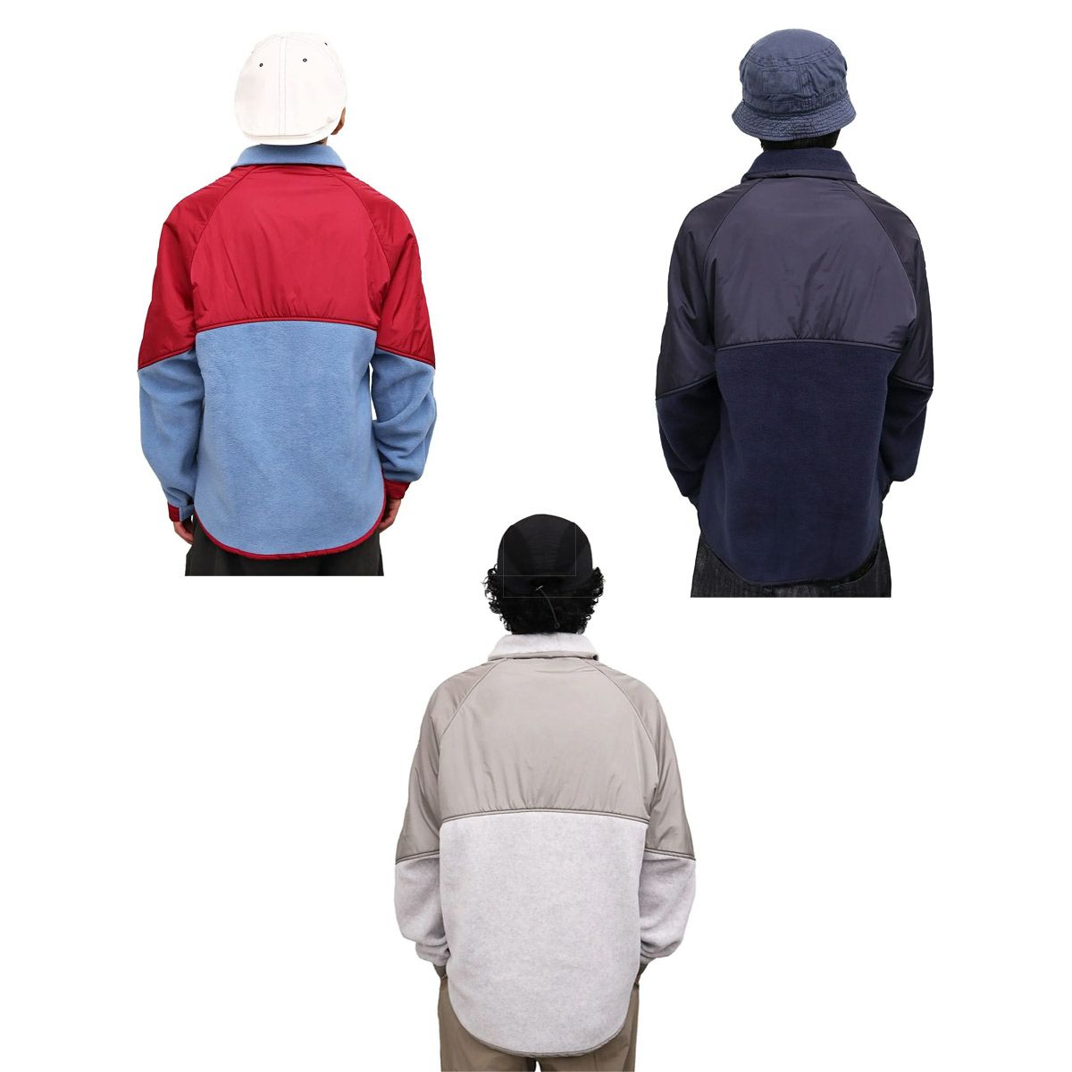 ウィムジーWHIMSYスケボースケートボードウェアアウターフリースフリースラグランポロFleeceRaglanPolo12231U130245メンズレディースユニセックス25FA秋冬