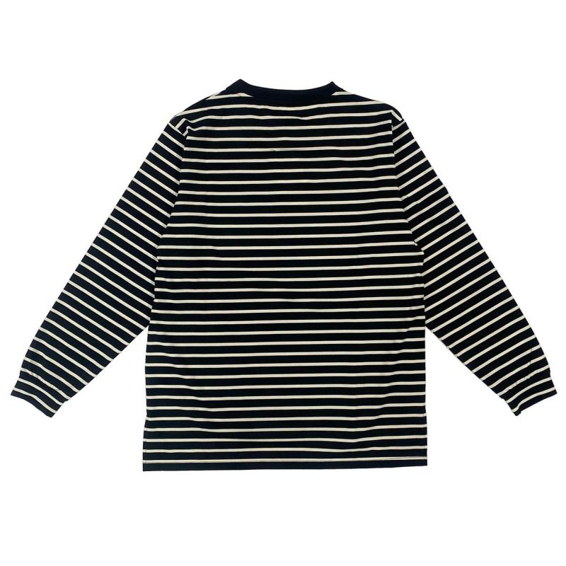 ジンガーJINGERランニングウェア長袖TシャツロンTランニングボーダーロングTシャツJ-5010-BLKWHTメンズレディースユニセックス25FA秋冬