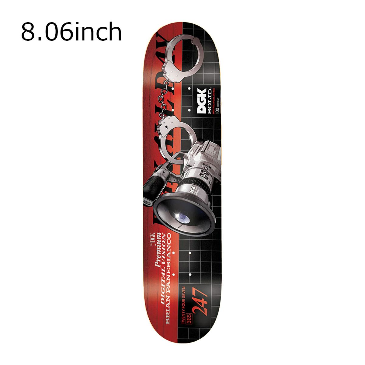 ディージーケーDGKスケボースケートボードデッキ板STREETSOLDIERPREMIUNVISION8.06DD31L