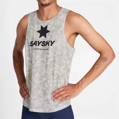 セイスカイSAYSKYランニングウェアノースリーブタンクトップCamoCombatSingletOMRSI31C1049メンズ男性25FA秋冬