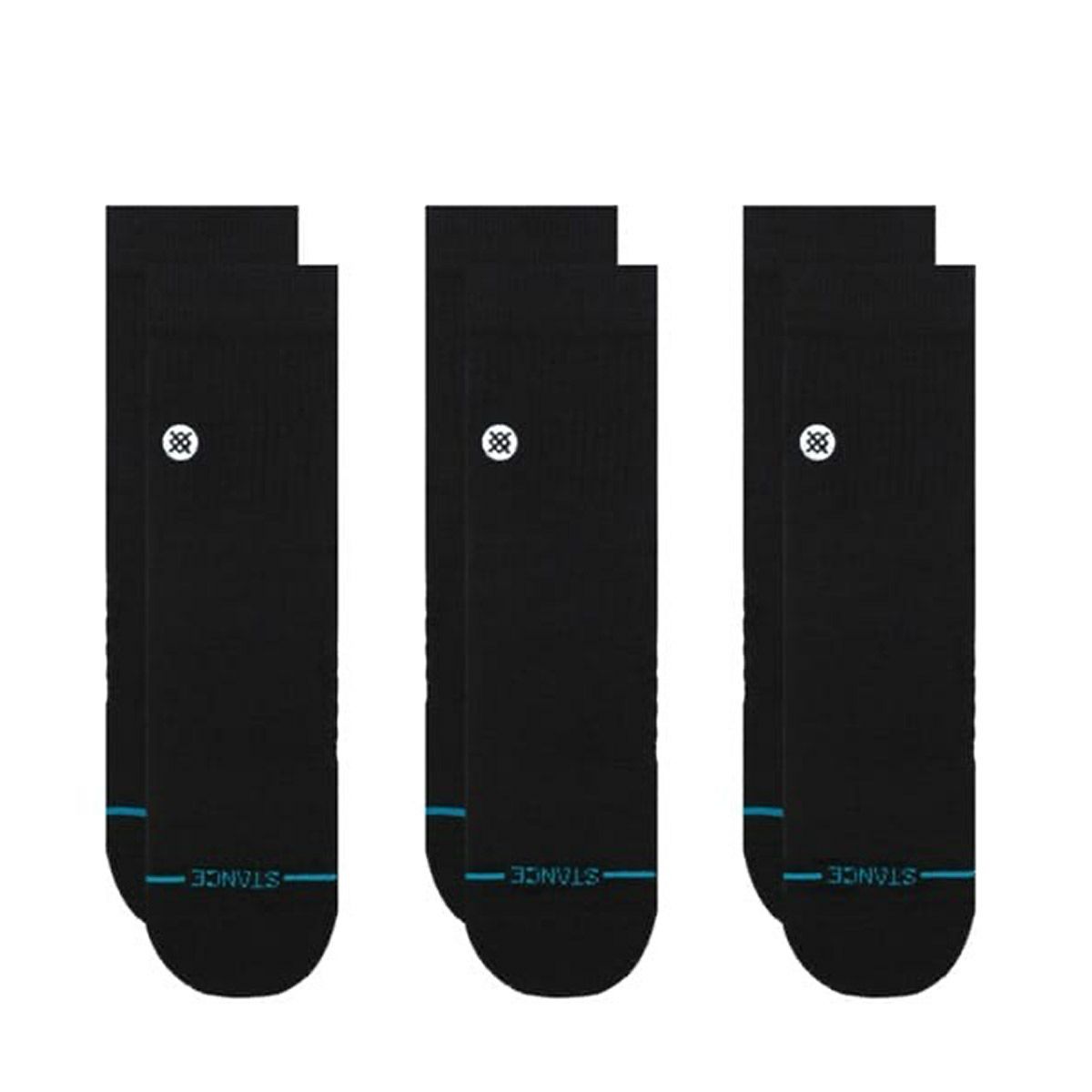 スタンスSTANCEスケボースケートボードソックス靴下アイコンクォーター3パックICONQUARTER3PACKA356A21IQPBLKレディース女性25SU春夏