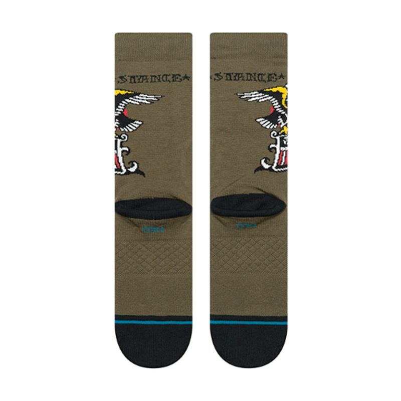 スタンスSTANCEスケボースケートボードソックス靴下ザイーグルクルーTHEEAGLECREWA555C25THEMGNメンズ男性25FA秋冬
