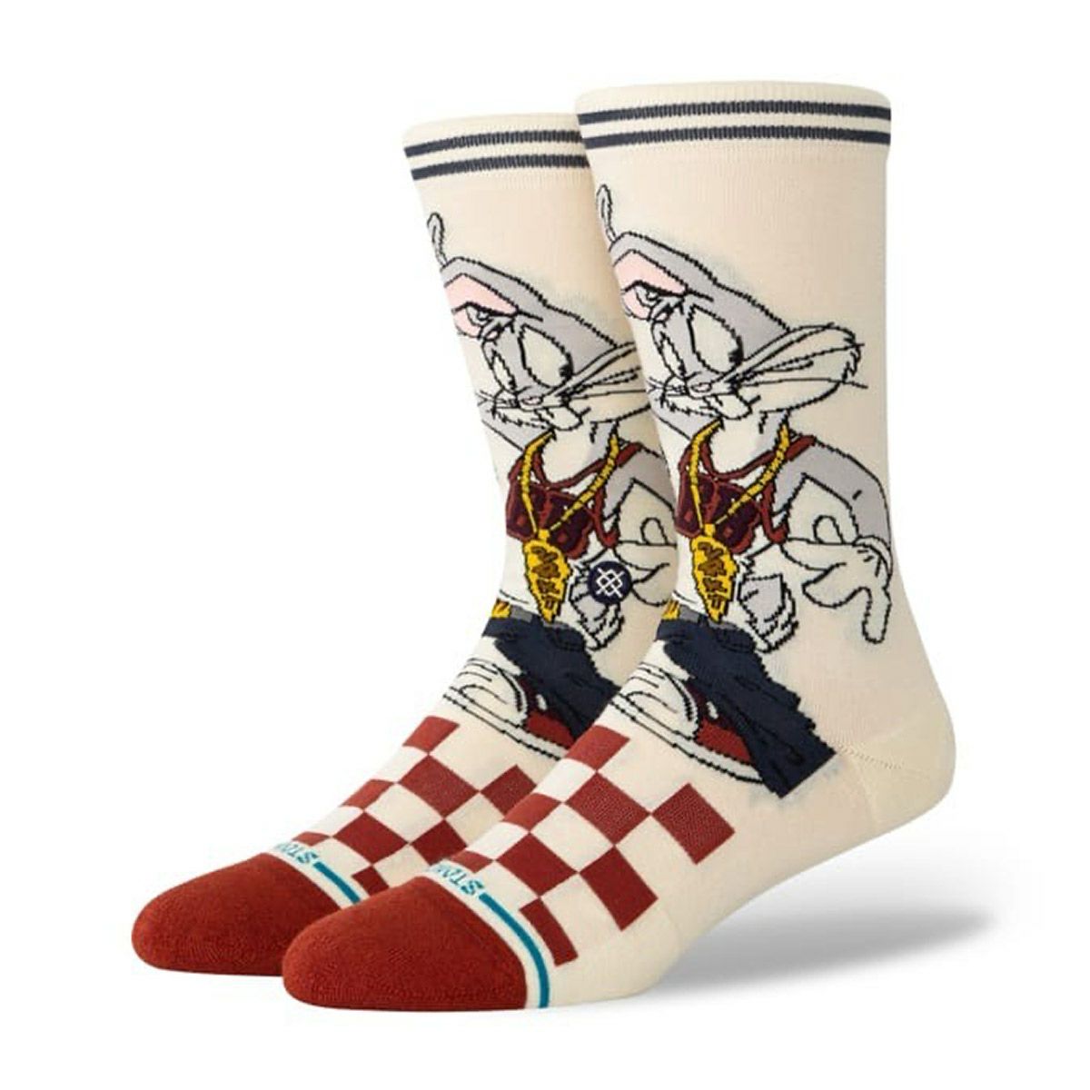 スタンスSTANCEスケボースケートボードソックス靴下バグクルーBUGSCREWA545C24BUGVWHメンズ男性24FA秋冬