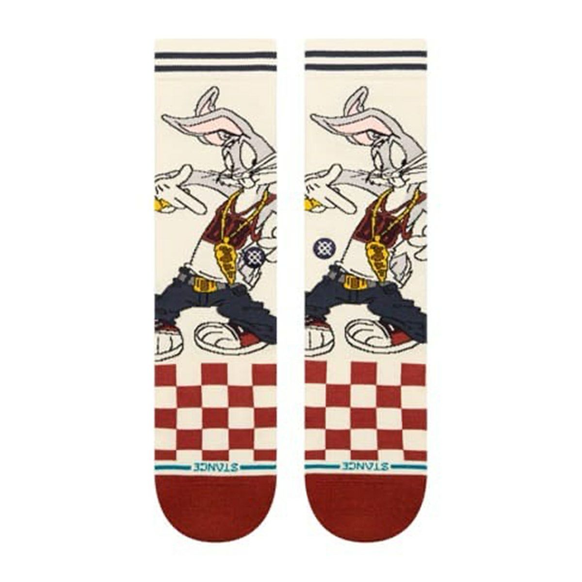 スタンスSTANCEスケボースケートボードソックス靴下バグクルーBUGSCREWA545C24BUGVWHメンズ男性24FA秋冬