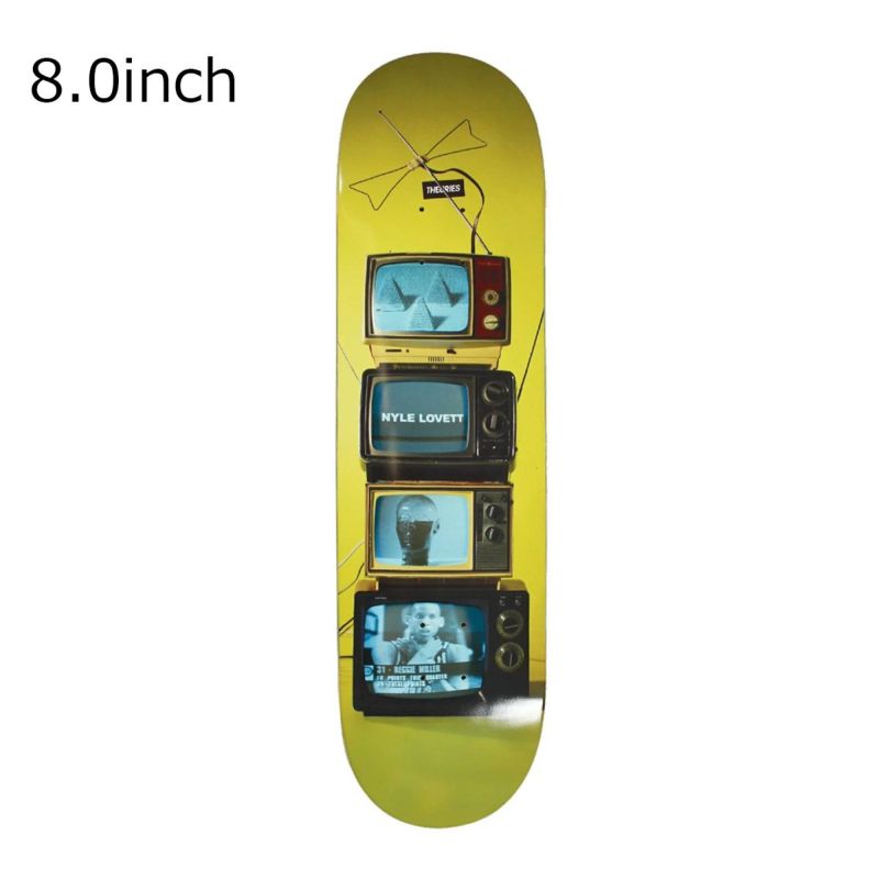セオリーズTHEORIESスケボースケートボードデッキ板LOVETTCHANNEL4DECK8.036391SE80172