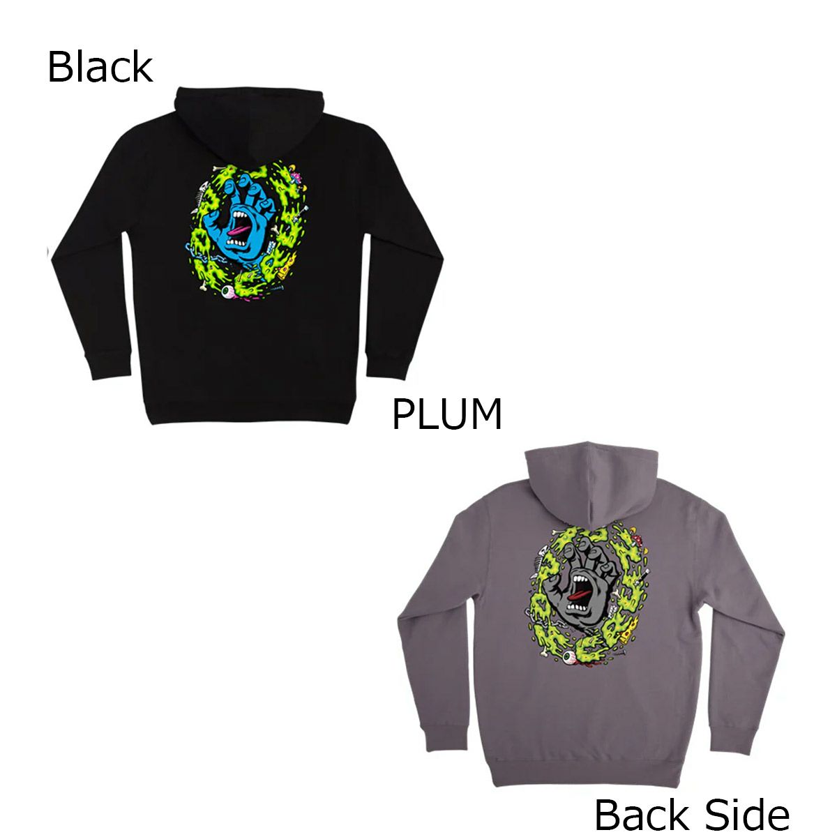 サンタクルーズSANTACRUZスケボースケートボードウェアスウェットパーカースライムスクリームSLIMESCREAMP/OHOOD510253307メンズ男性25FA秋冬