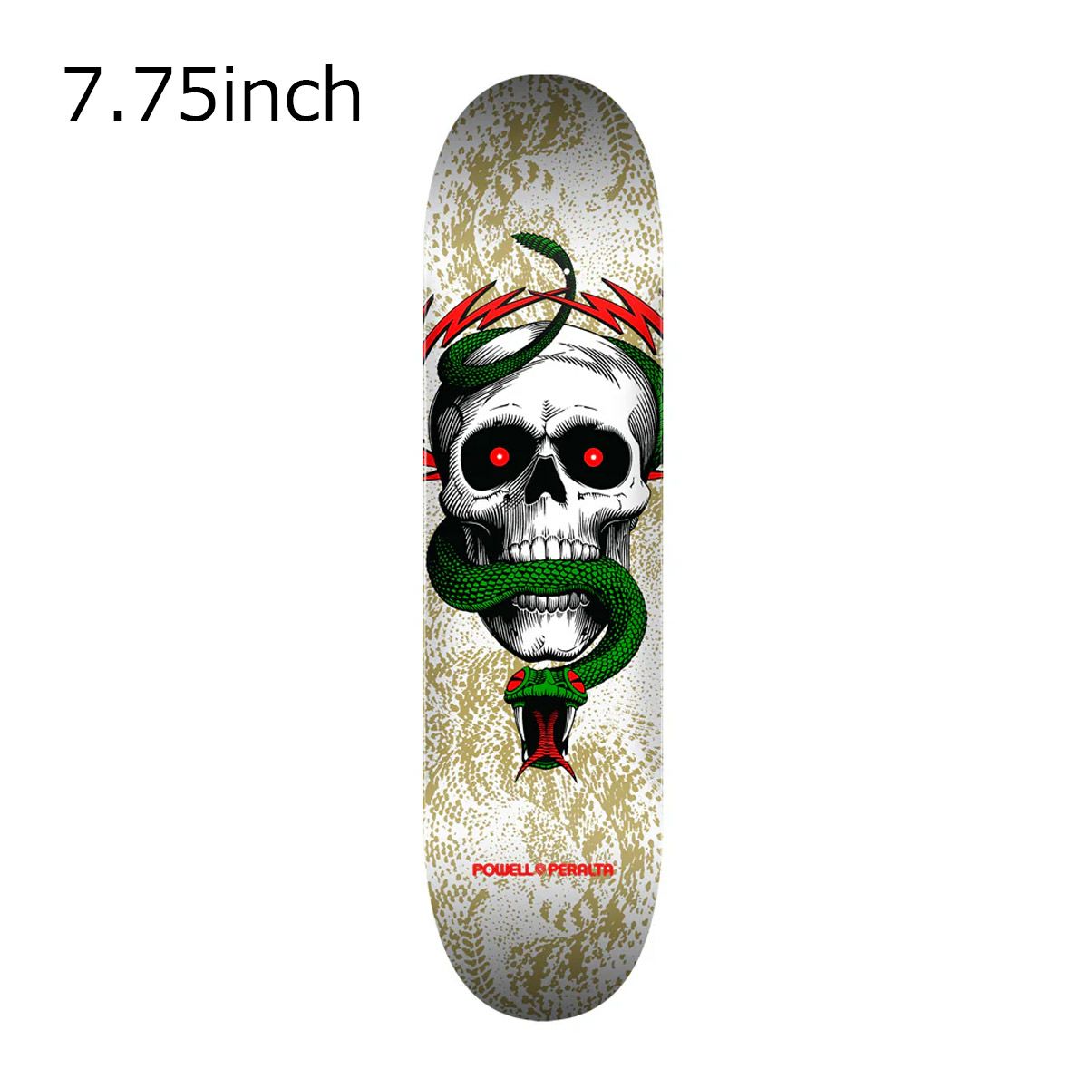 パウエルペラルタPOWELLPERALTAスケボースケートボードデッキ板SKULL&SNAKE7.7531210891