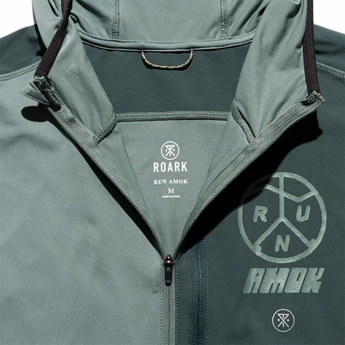 ランアモックRUNAMOKランニングウェアアウタージャケットGRINNELLHOODIERK443-DFTメンズ男性25FA秋冬