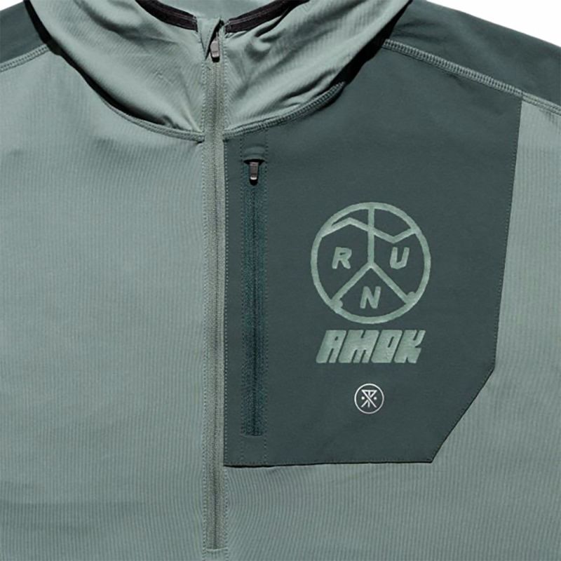 ランアモックRUNAMOKランニングウェアアウタージャケットGRINNELLHOODIERK443-DFTメンズ男性25FA秋冬