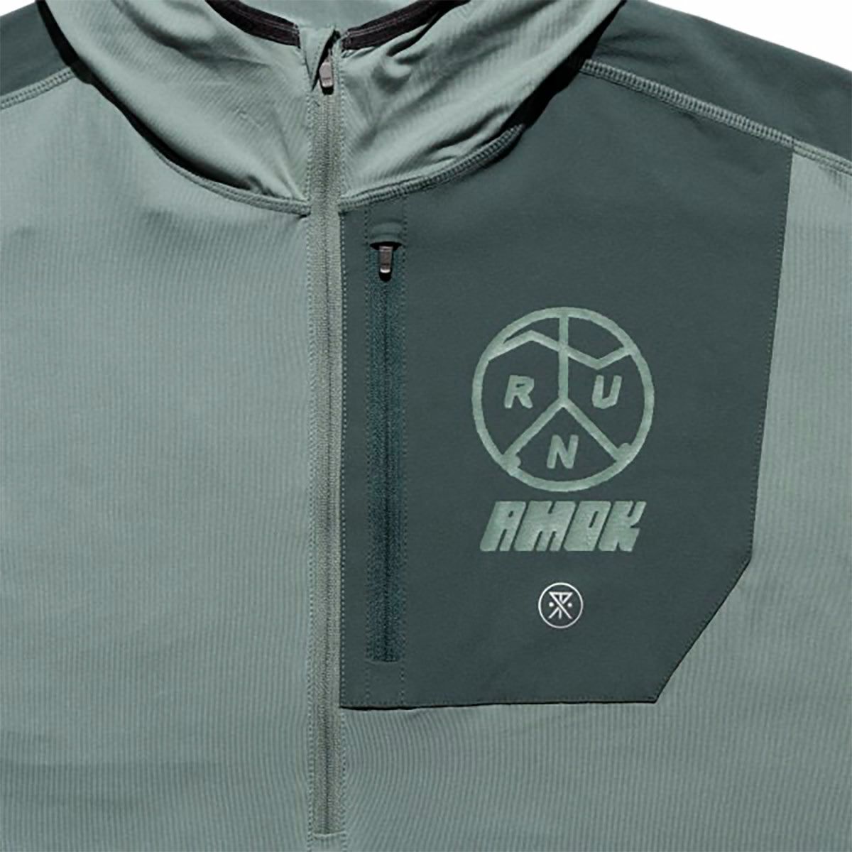 ランアモックRUNAMOKランニングウェアアウタージャケットGRINNELLHOODIERK443-DFTメンズ男性25FA秋冬