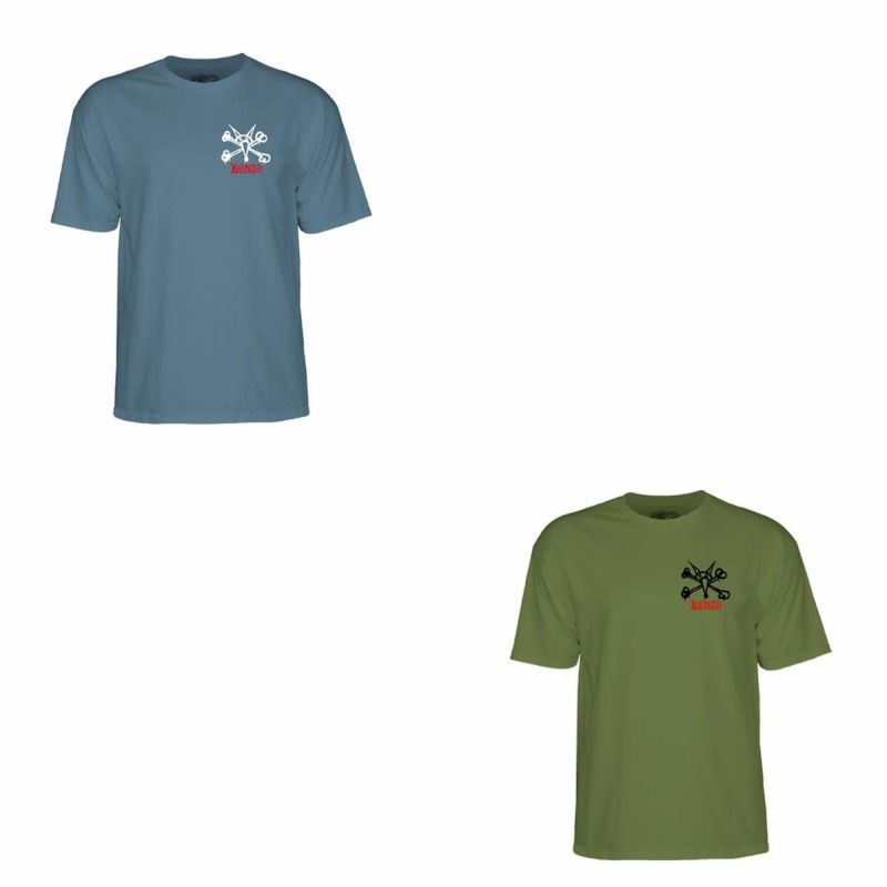 パウエルペラルタPOWELLPERALTAスケボースケートボードウェア半袖TシャツS/S-TRATBONES520253409メンズ男性25FA秋冬