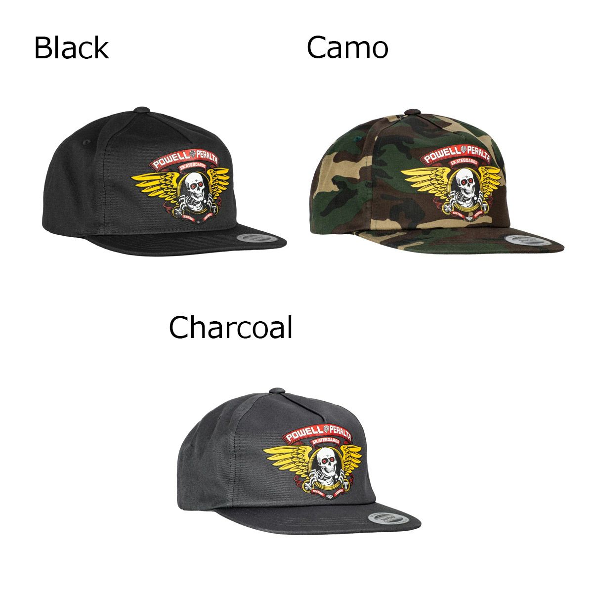 パウエルペラルタPOWELLPERALTAスケボースケートボード帽子キャップウィングドリッパースナップバックブラックWingedRipperSnapbackBlack520253701メンズ男性25FA秋冬