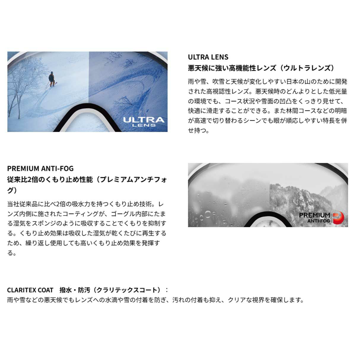 スワンズSWANSスノボースノボスノーボードゴーグルULTRA調光ミラーモデルRACANMDH-CU-LPRA-MDH-CU-LPメンズレディースユニセックス25-26