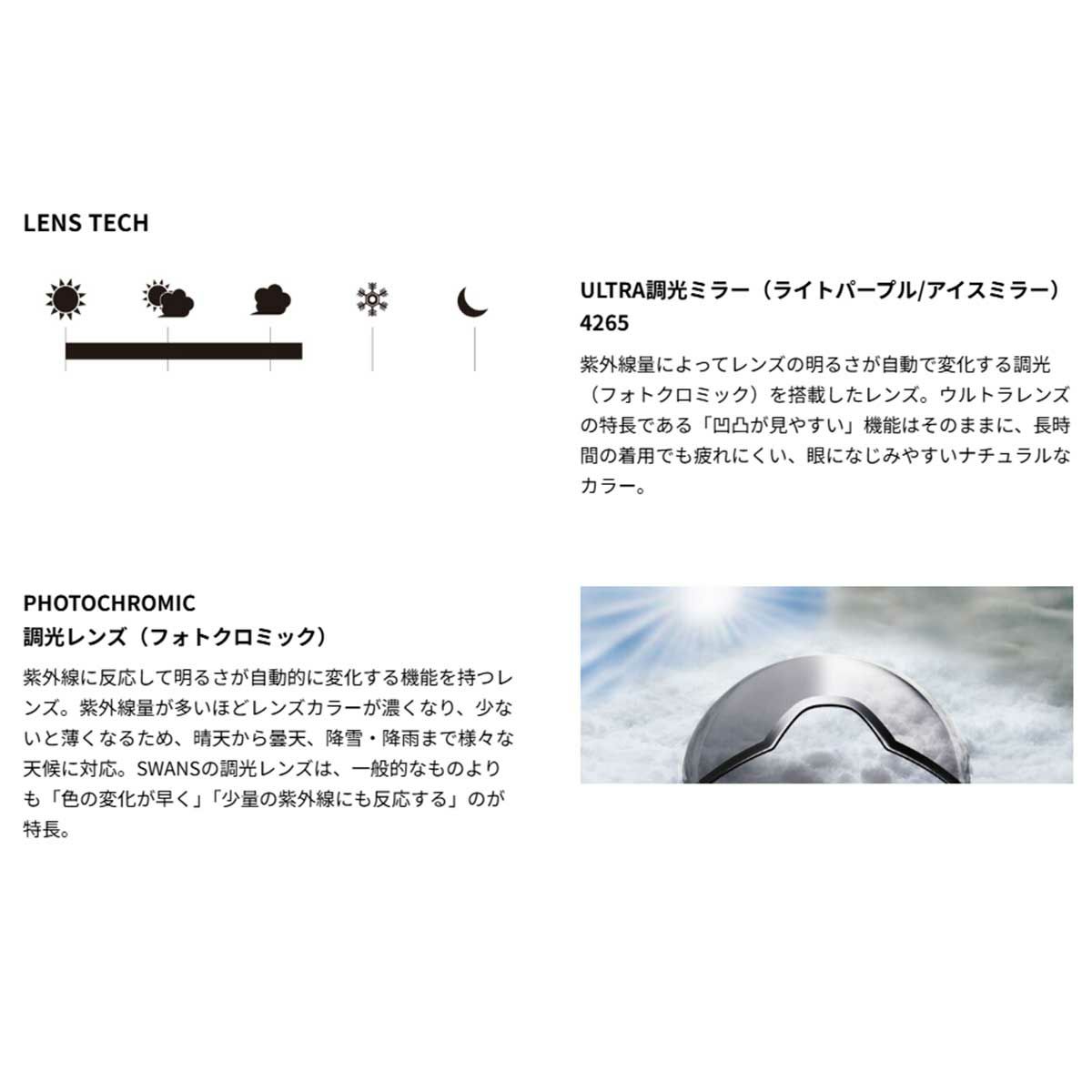 スワンズSWANSスノボースノボスノーボードゴーグルULTRA調光ミラーモデルOUTBACKCOMPACTMDH-CU-LPOC-MDH-CU-LPメンズレディースユニセックスジュニアキッズ子ども男の子女の子25-26