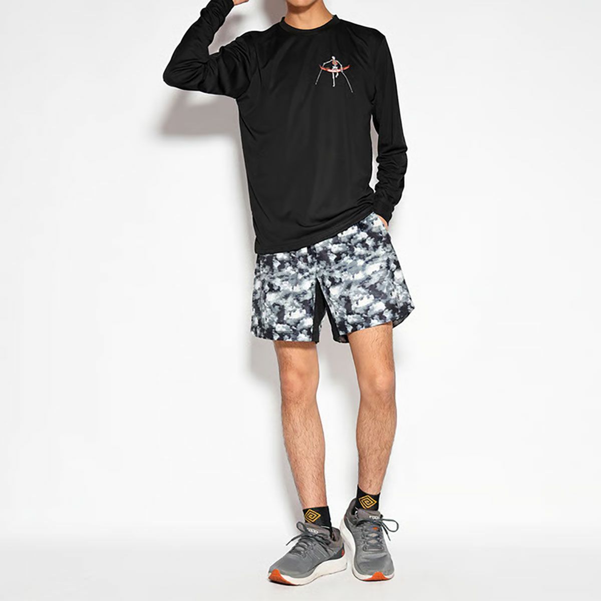 エルドレッソELDORESOランニングウェア長袖TシャツロンTBonemanLongTeeE1105125メンズレディースユニセックス25FA秋冬