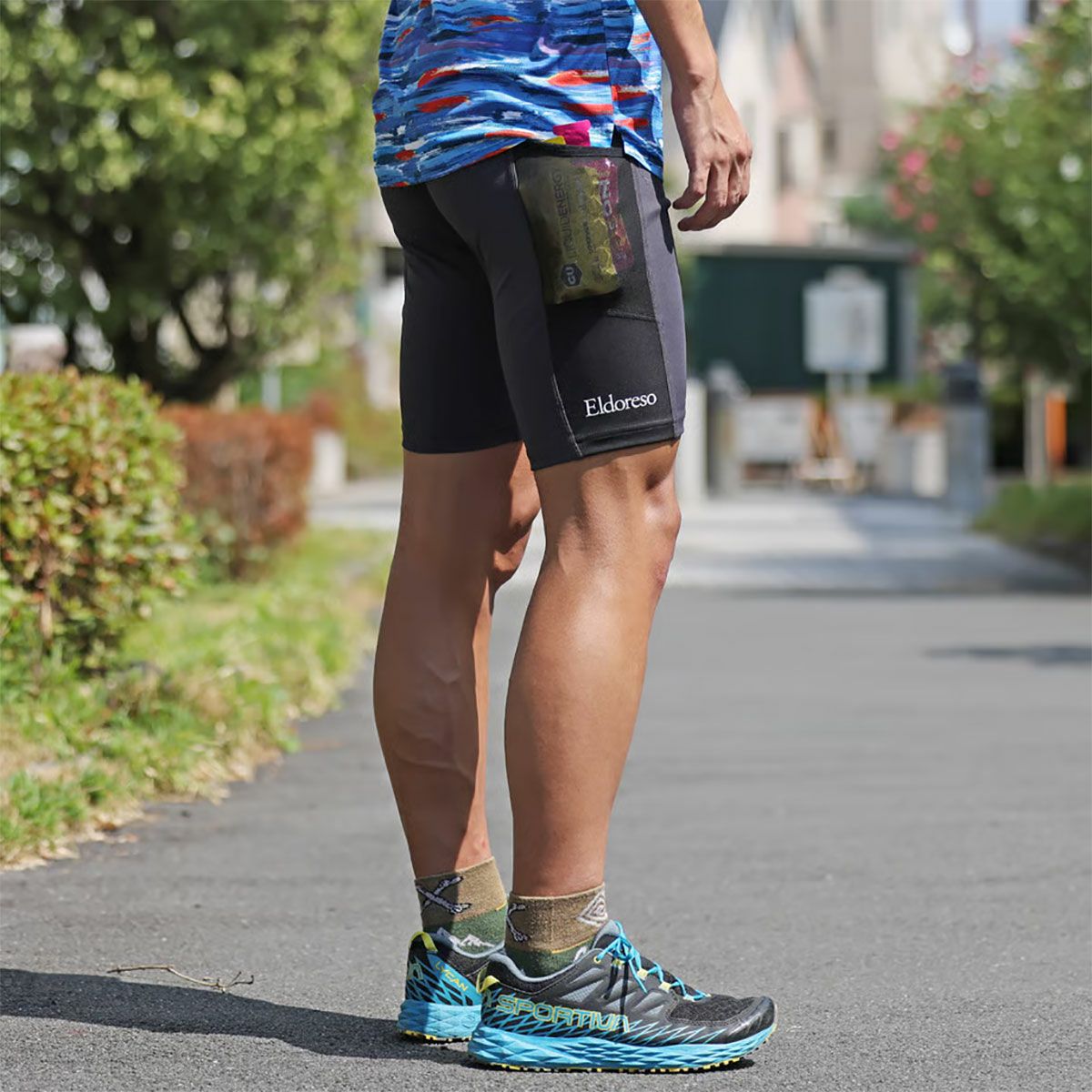 エルドレッソELDORESOランニングウェアボトムスショートハーフパンツ短パンNeoMiddleSpatsE2406125メンズレディースユニセックス25FA秋冬