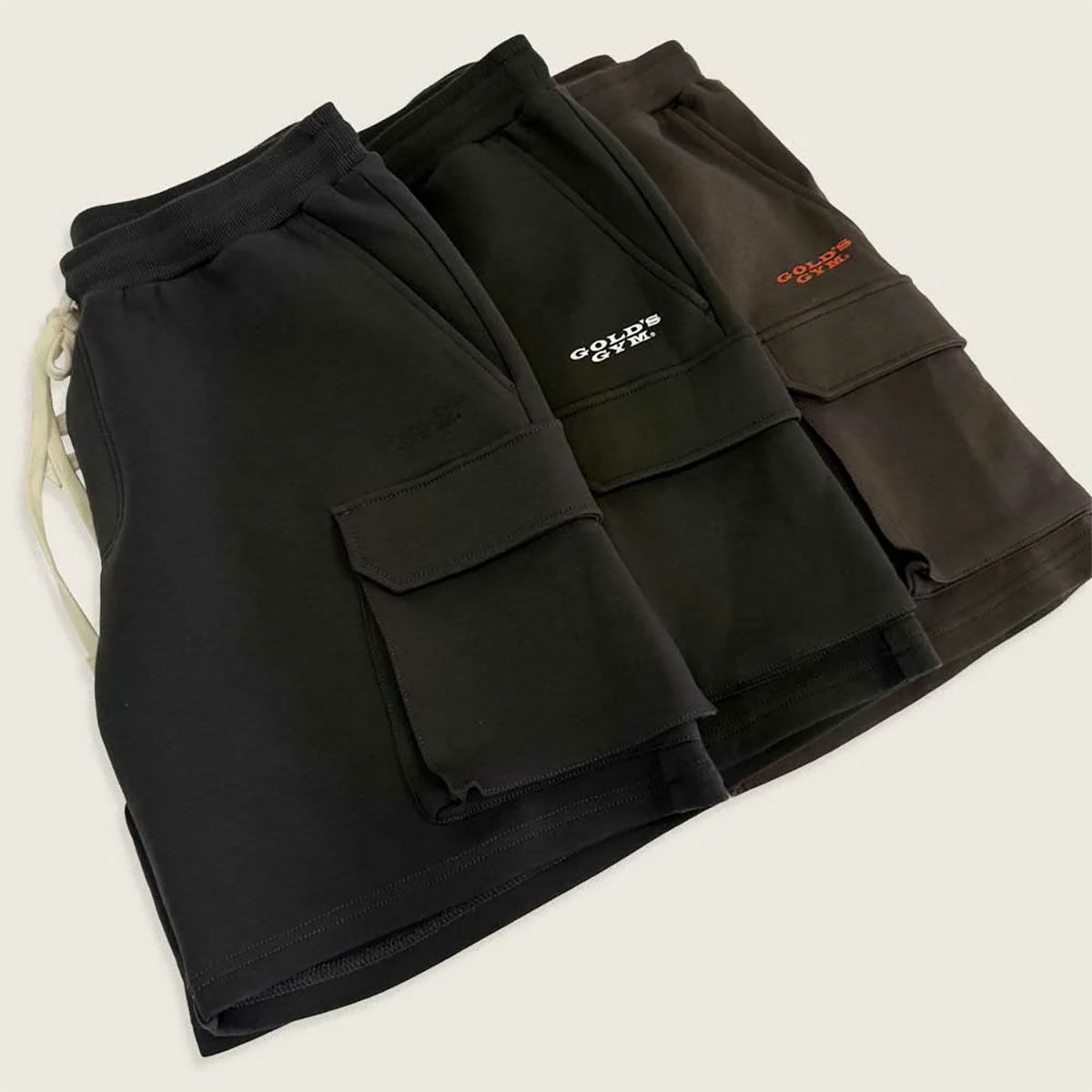 ゴールドジムGOLD'SGYMジムフィットネスヨガウェアボトムスショートハーフパンツ短パンカーゴストレッチショートパンツG7167メンズレディースユニセックス25FA秋冬