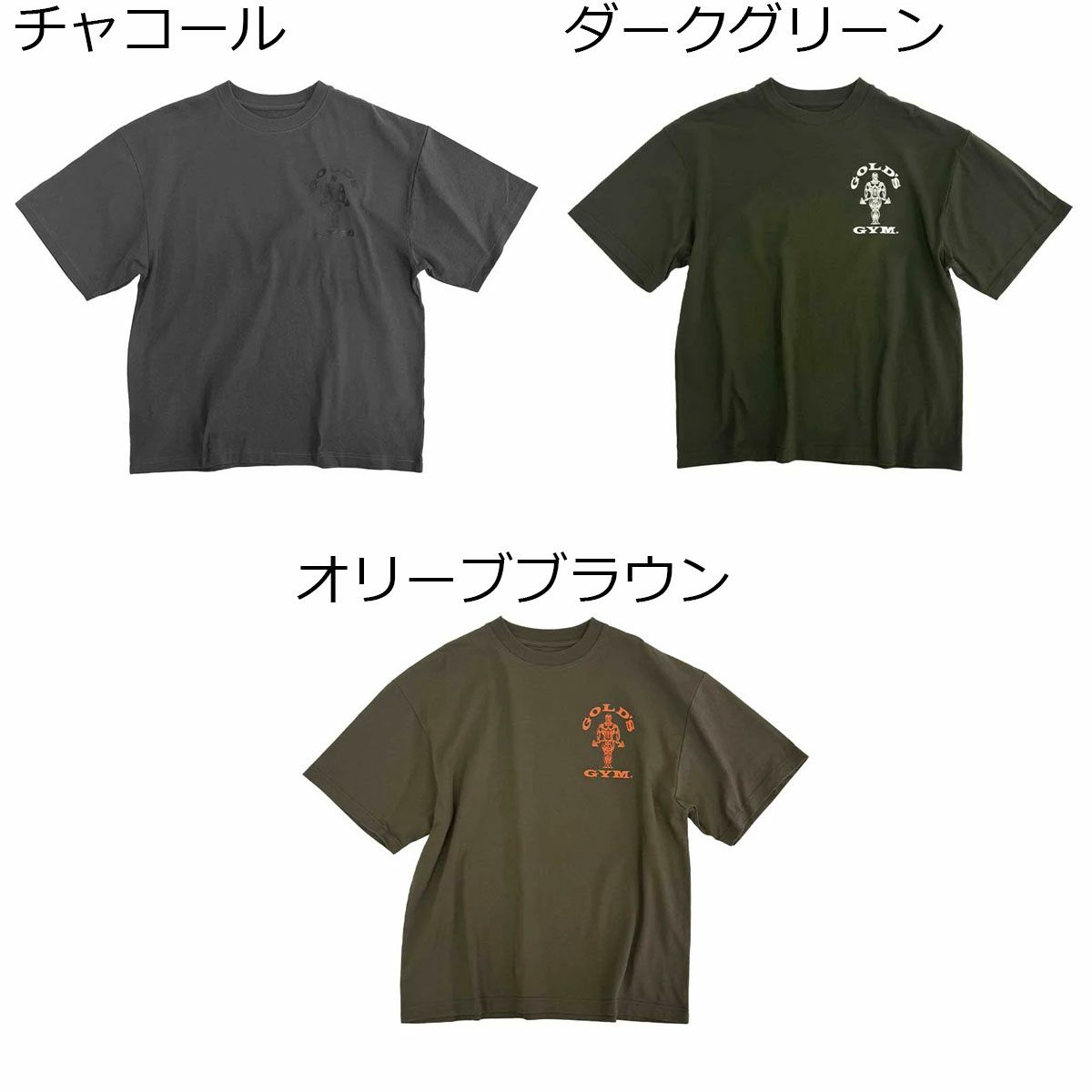 ゴールドジムGOLD'SGYMジムフィットネスヨガウェア半袖TシャツヒストリーバックプリントTシャツG2270Hメンズレディースユニセックス25FA秋冬