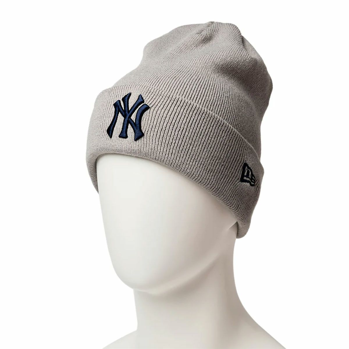 ニューエラNEWERAスノボースノボスノーボード帽子ニット帽ビーニーベーシックカフニットチームロゴニューヨークヤンキースライトグレーBASICCUFFKNITMLBTEAMLOGONEWYORKYANKEESLGRY14670066メンズレディースユニセックス25-26