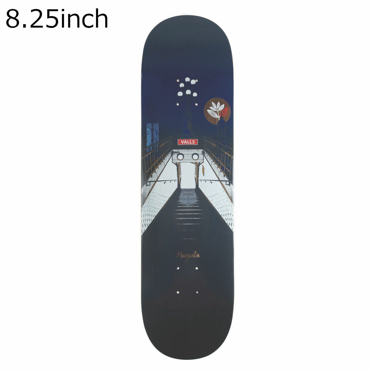 マジェンタMAGENTAスケボースケートボードデッキ板LEOVALLSMETROSERIES8.2517411M060264
